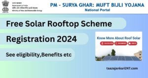 Free Solar Rooftop Scheme